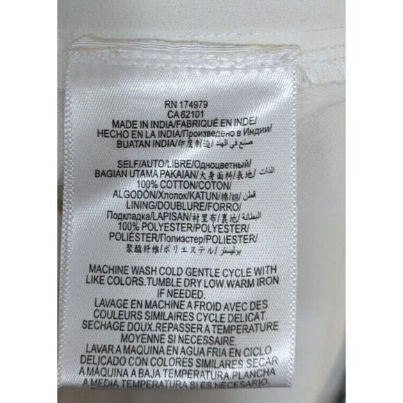 BCBGeneration Mini Dress Embroidered Floral Square Neck Oversized Small - Picture 10 of 11